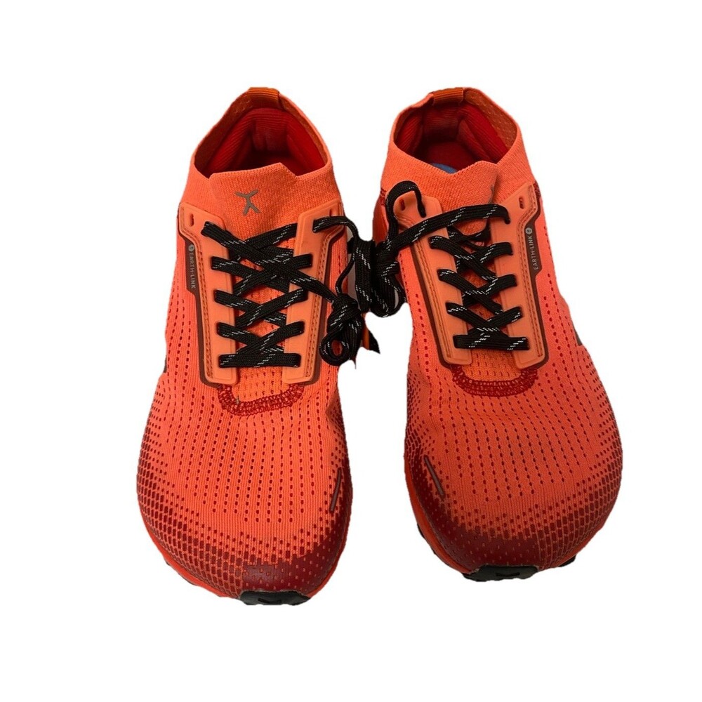 Flux Footwear Adapt Trail Runner Solar Red Knit Running Shoes Women's Size 8
